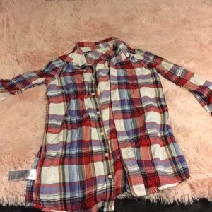 Button down plaid dress